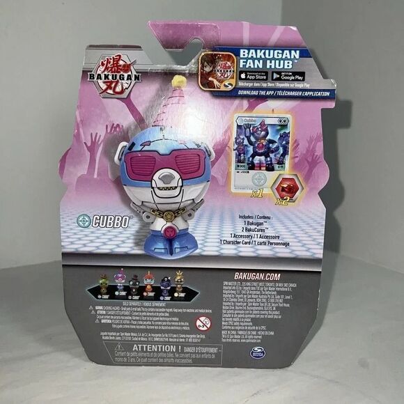 Bakugan 2021 Haos Cosplay Party Cubbo 2-inch Core Figure and Trading Cards - Picture 2 of 6